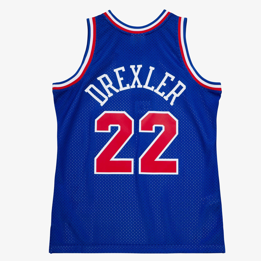 NBA Clyde Drexler 1992 All-Star West Authentic Jersey - Royal Blue