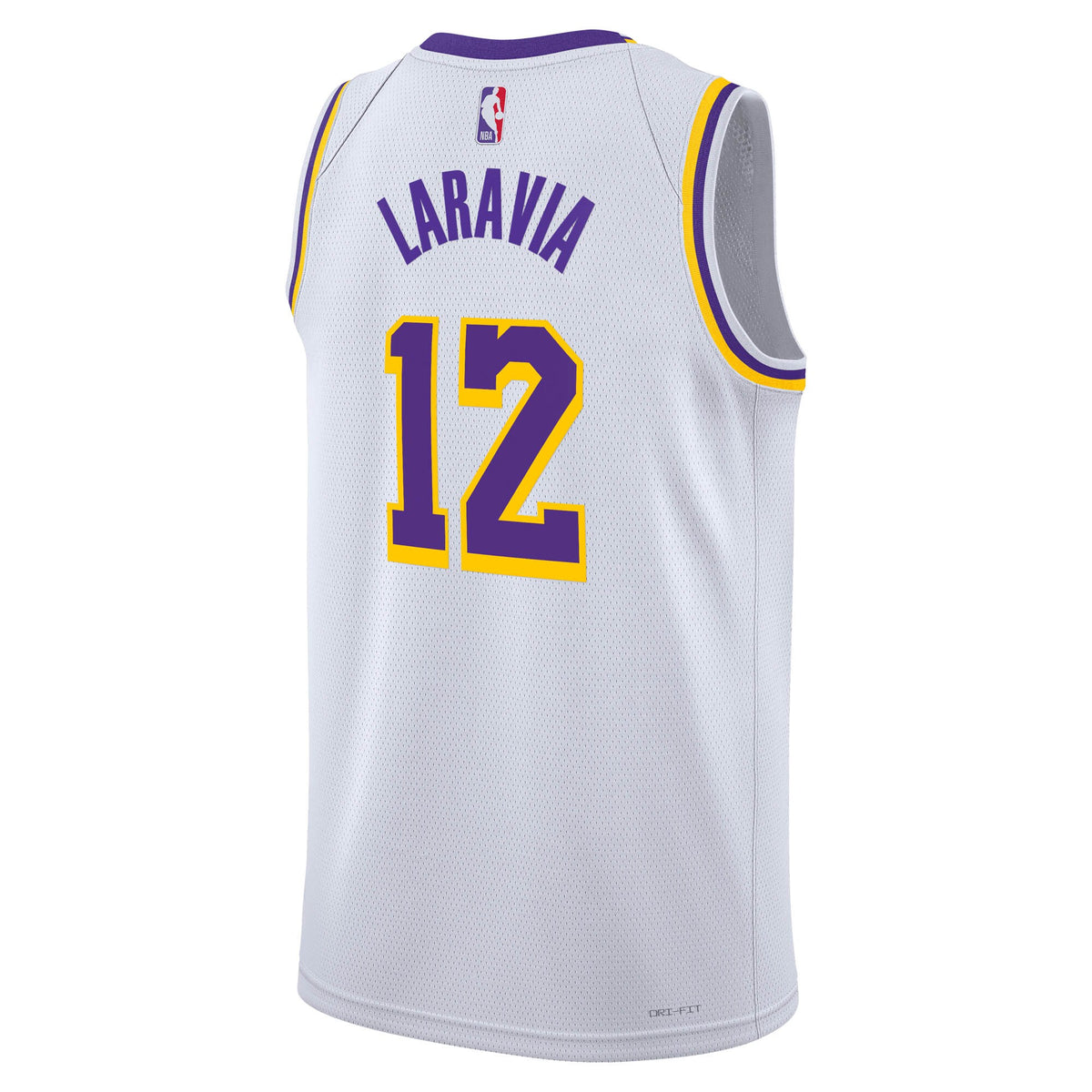 Los Angeles Lakers Association Edition Swingman Jersey - White - Jake LaRavia - Unisex