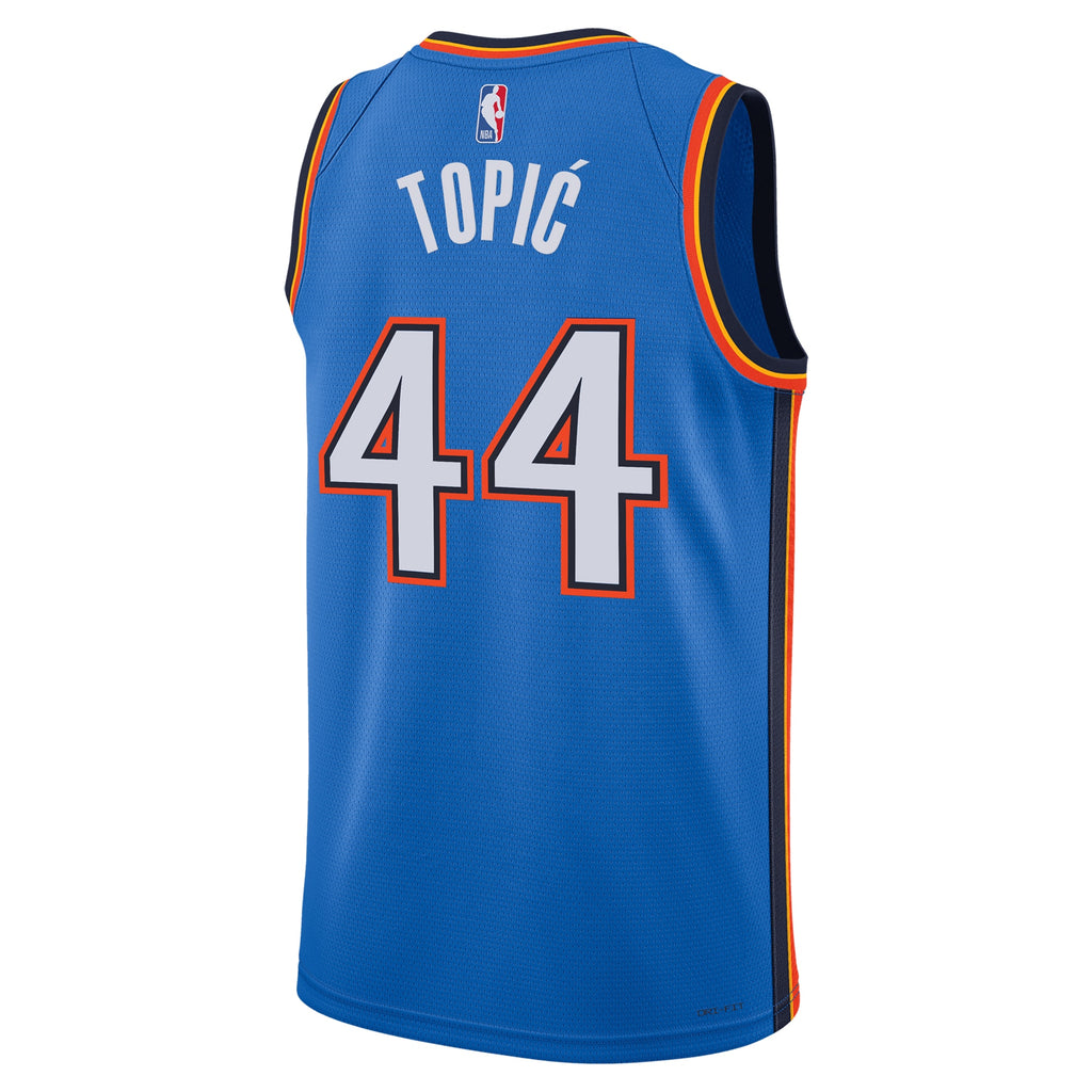 Oklahoma City Thunder Icon Swingman Jersey - Blue - Nikola Topić - Unisex