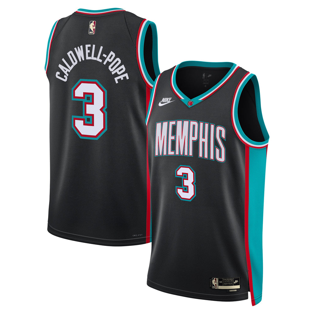 Memphis Grizzlies Classic Edition Jersey - Black - Kentavious Caldwell-Pope - Unisex