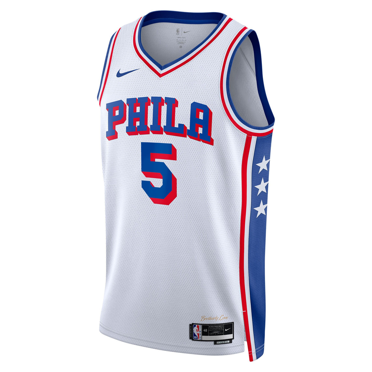 Philadelphia 76ers Association Edition Swingman Jersey - White - Quentin Grimes - Unisex
