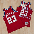 NBA All-Star East Michael Jordan 1989 Authentic Jersey - Red - Mens