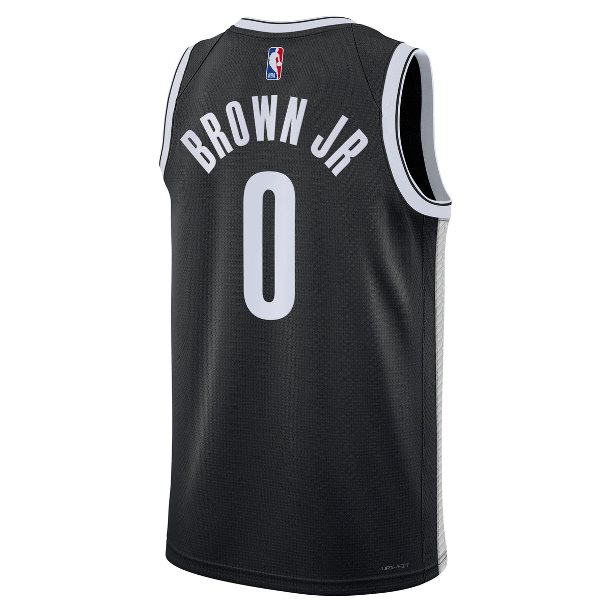Brooklyn Nets Icon Swingman Jersey - Black - Mikel Brown Jr. - Unisex