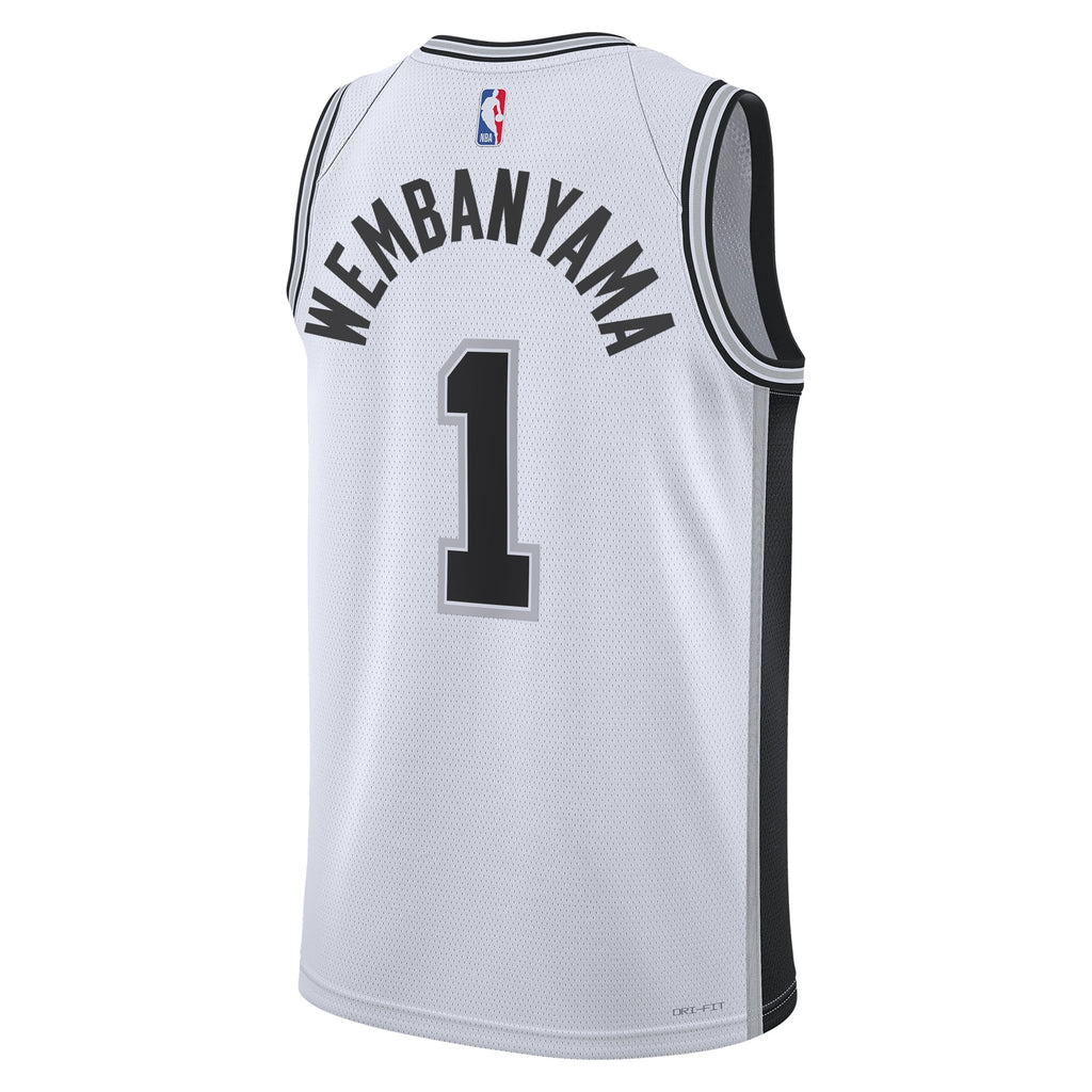 San Antonio Spurs Association Edition Swingman Jersey - White - Victor Wembanyama - Unisex