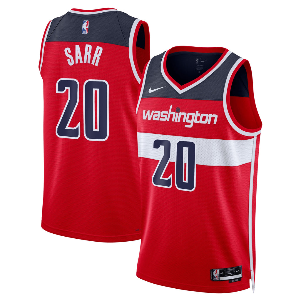 Washington Wizards Icon Swingman Jersey - Red - Alexandre Sarr - Unisex