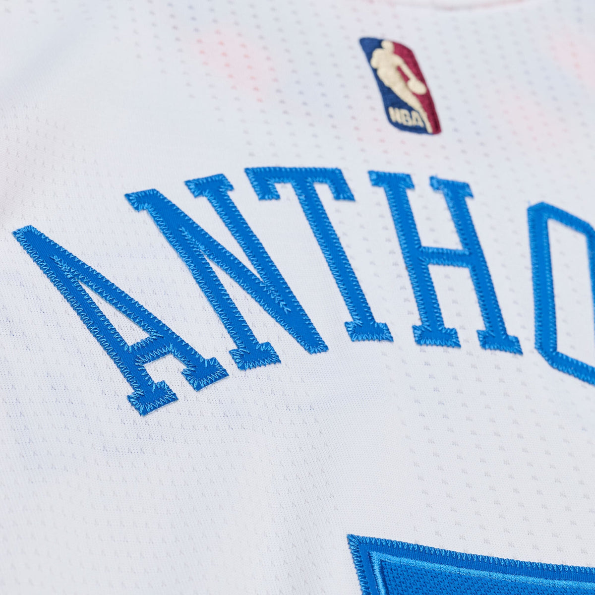 Men's Carmelo Anthony White New York Knicks 2015-16 Hardwood Classics Authentic Jersey