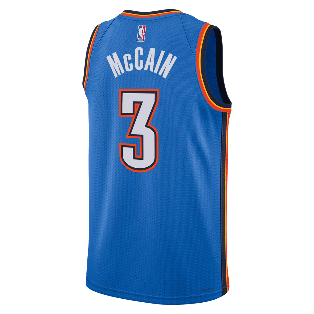 Oklahoma City Thunder Icon Edition Swingman Jersey - Blue - Jared McCain - Unisex