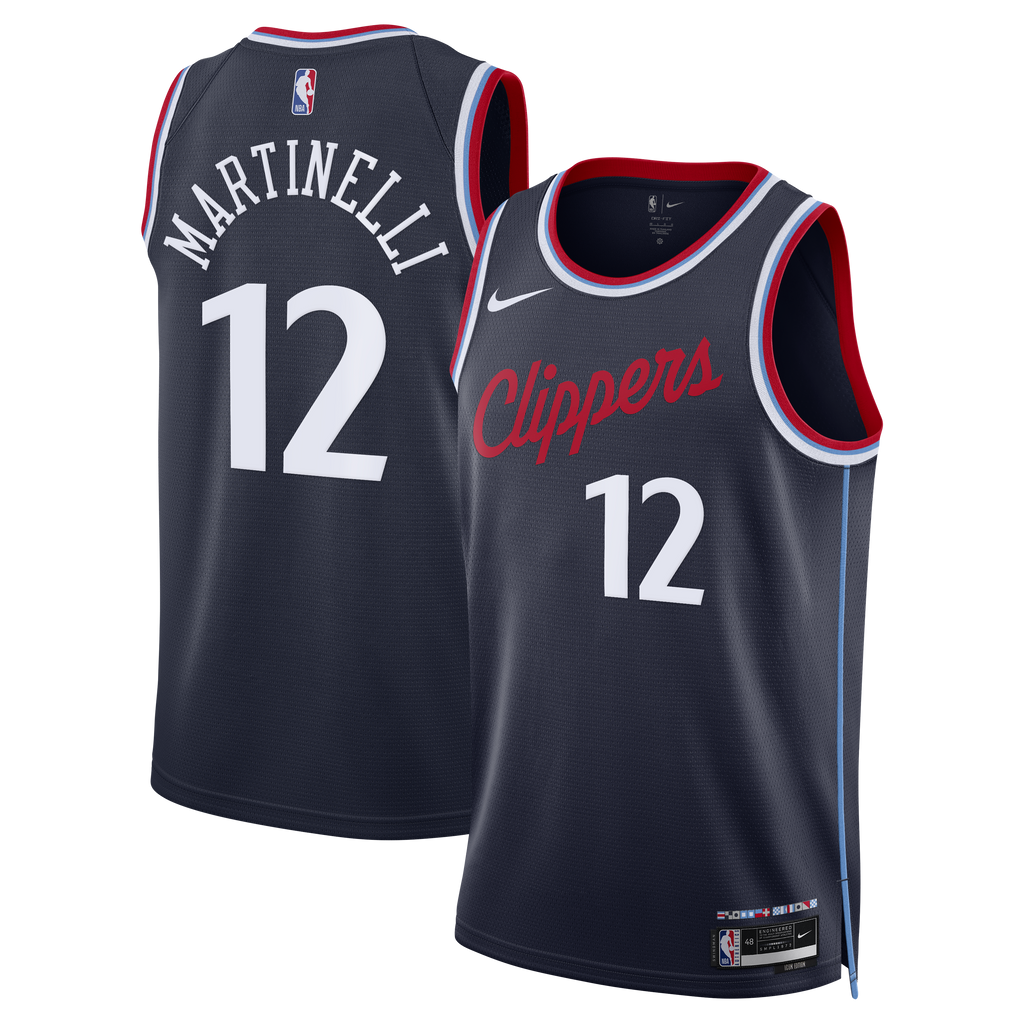 Los Angeles Clippers Replica Icon Edition Swingman Jersey - Navy - Nick Martinelli - Unisex