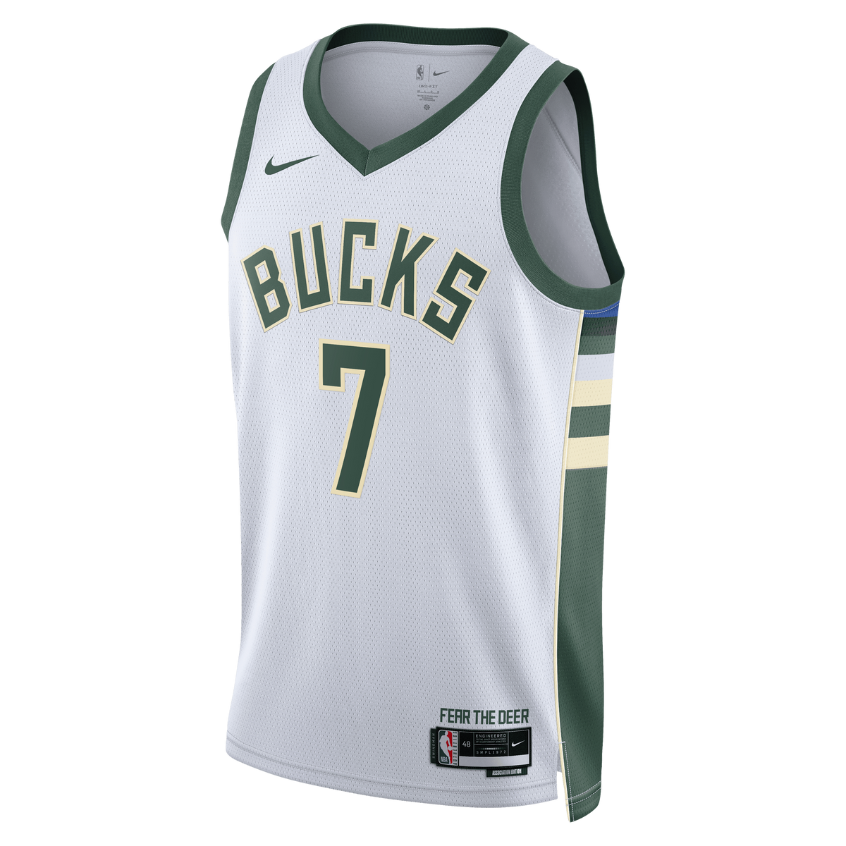 Milwaukee Bucks Association Edition Swingman Jersey - White - Kevin Porter Jr. - Unisex