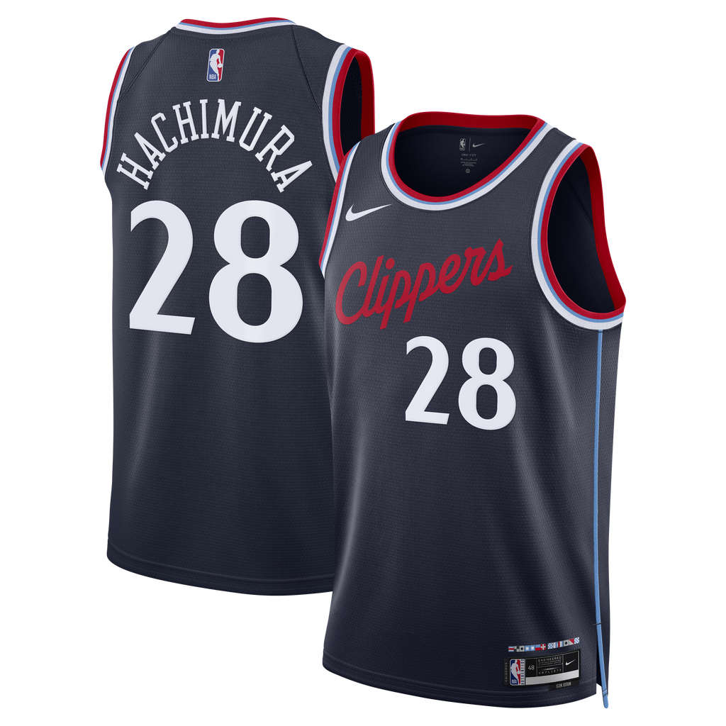 Los Angeles Clippers Replica Icon Edition Swingman Jersey - Navy - Rui Hachimura - Unisex