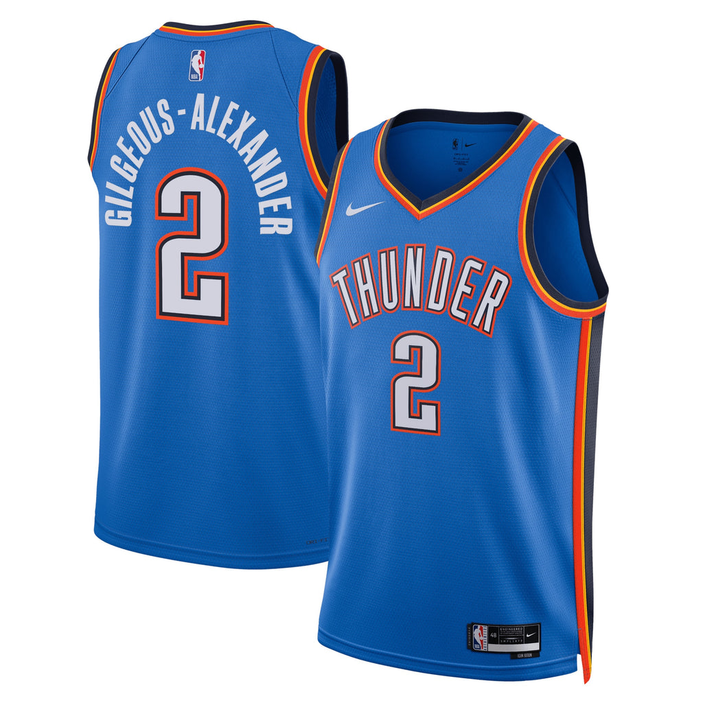 Oklahoma City Thunder Icon Edition Swingman Jersey - Blue - Shai Gilgeous-Alexander - Unisex