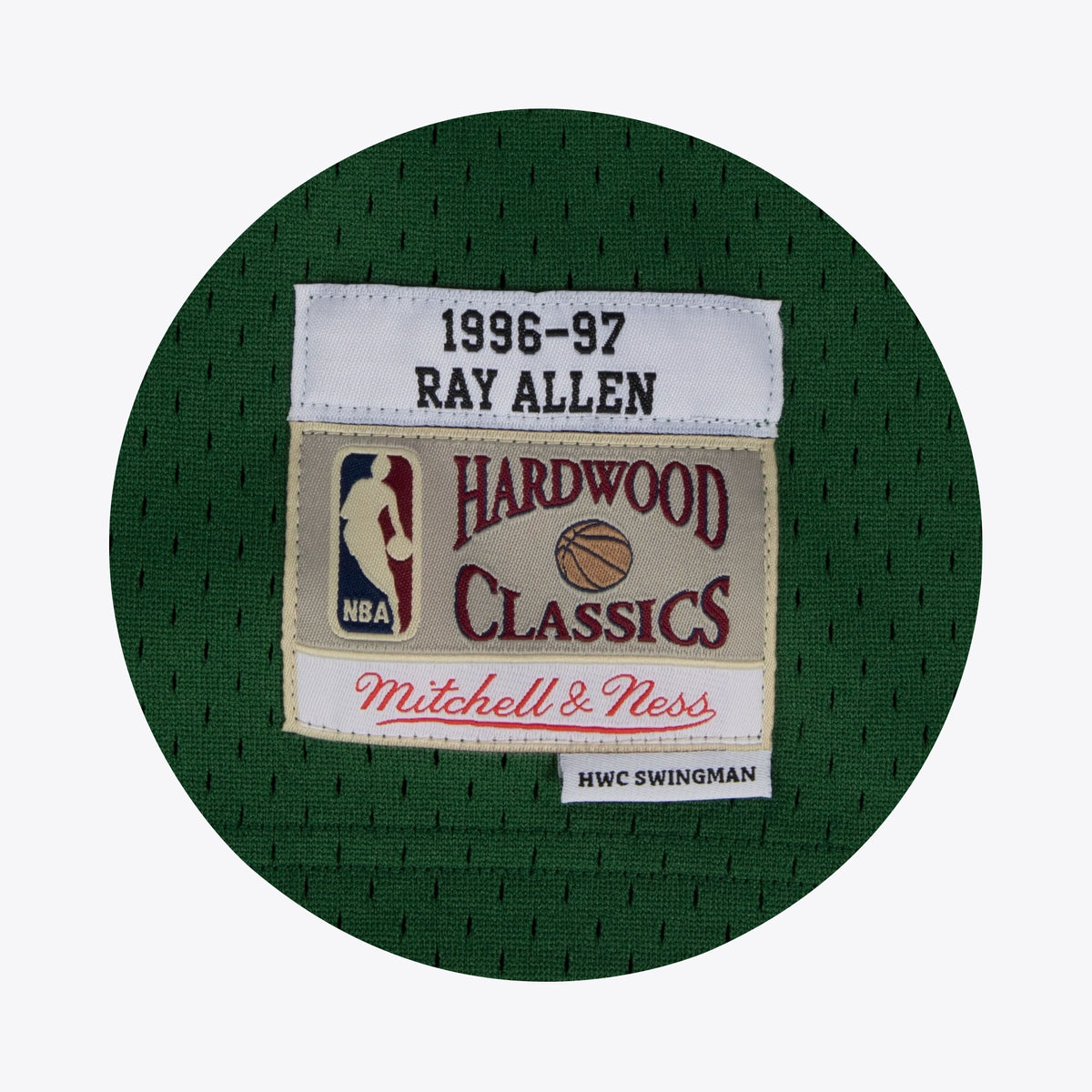 Milwaukee Bucks Ray Allen 1996 Hardwood Classics Alternate Swingman Jersey - Dark Green - Mens