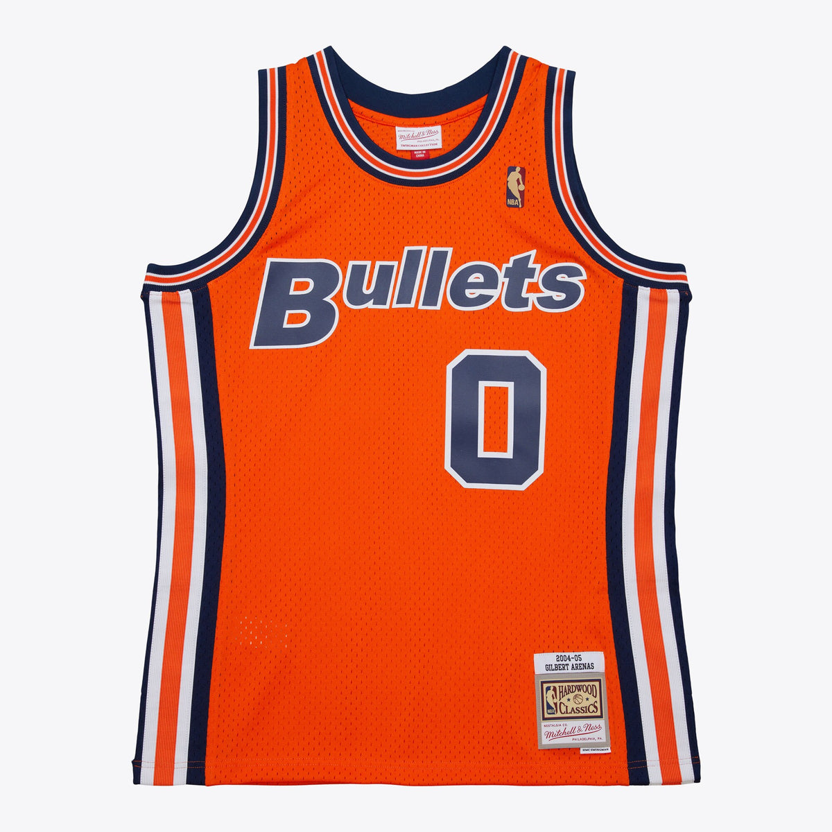 Washington Bullets Gilbert Arenas 2004 Alternate Authentic Jersey - Orange
