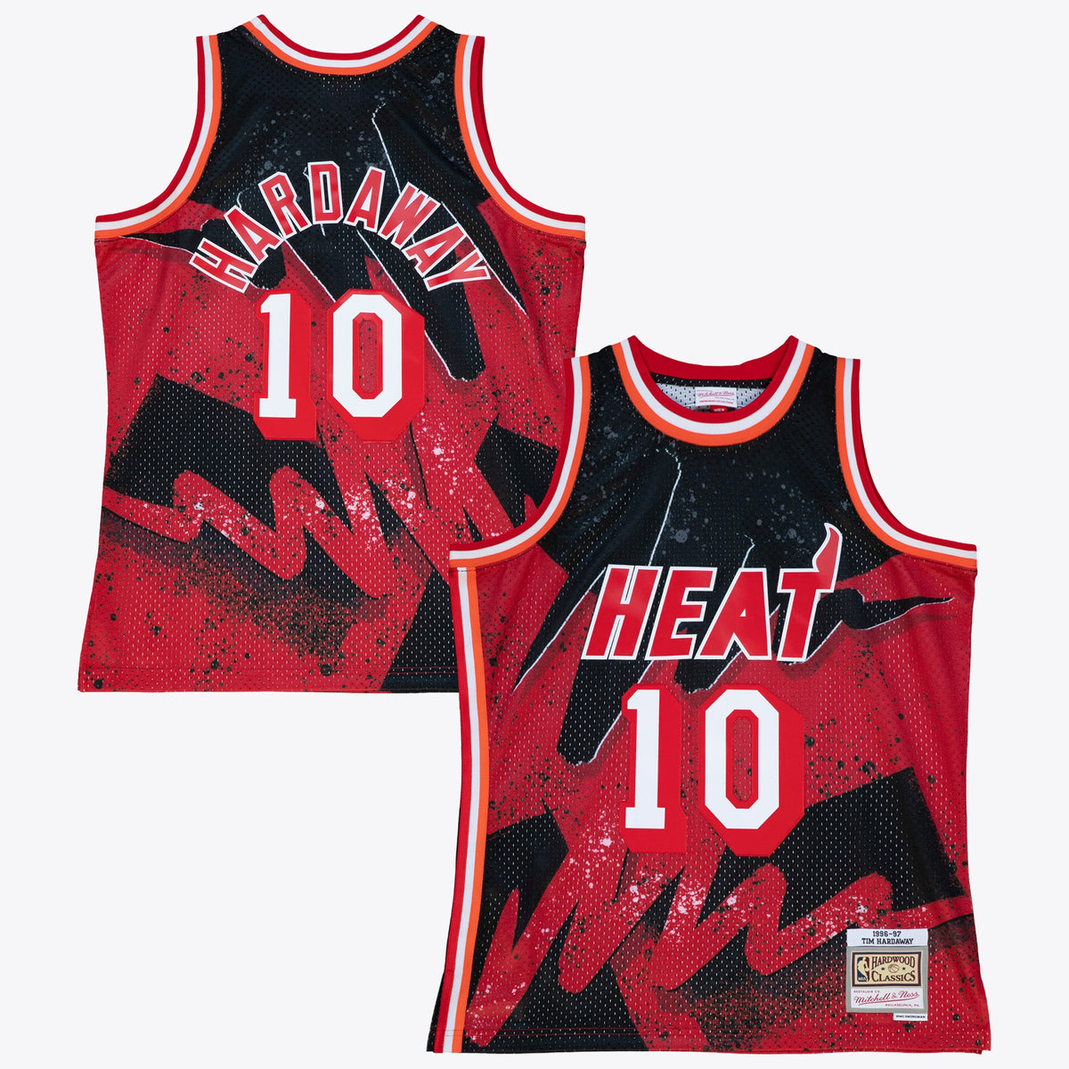 Miami Heat Tim Hardaway 1996 Hyper Hoops Swingman Jersey - Scarlet
