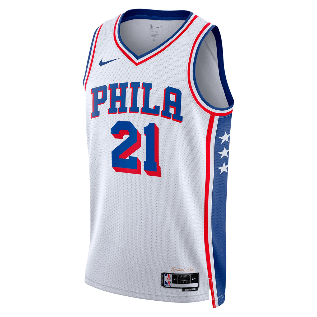 Philadelphia 76ers Association Edition Swingman Jersey - White - Joel Embiid - Unisex