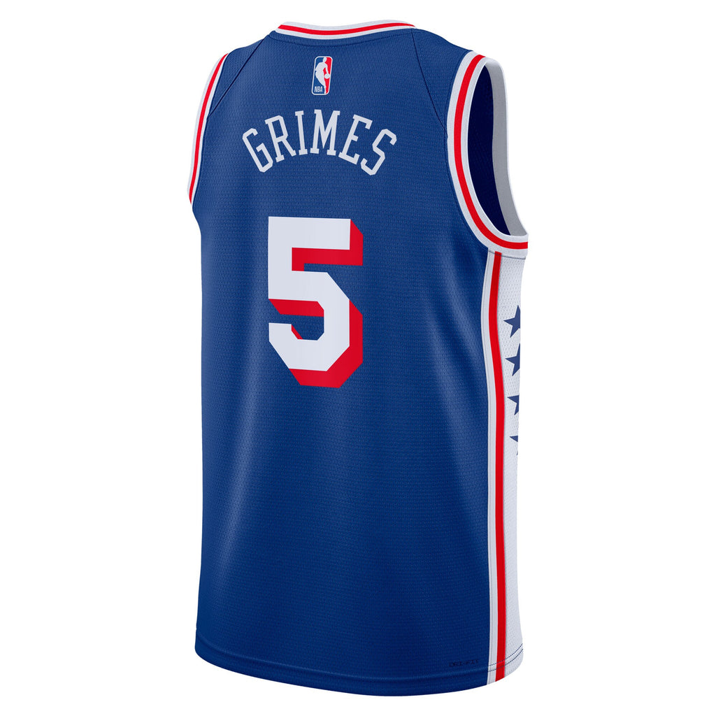Philadelphia 76ers Icon Edition Swingman Jersey - Royal - Quentin Grimes - Unisex