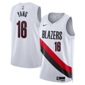 Portland Trail Blazers Replica Association Edition Swingman Jersey - White - Yang Hansen - Unisex