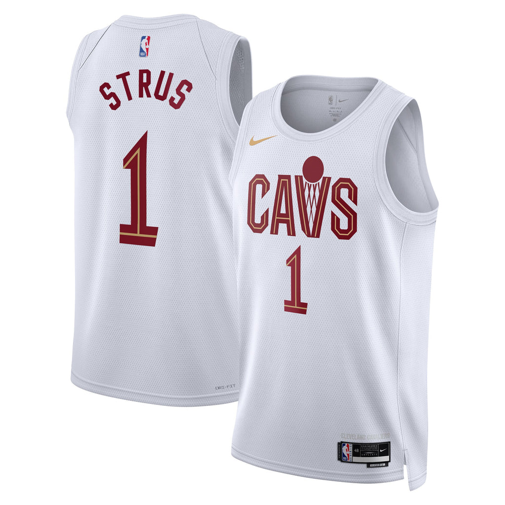 Cleveland Cavaliers Association Edition Swingman Jersey - White - Max Strus - Unisex