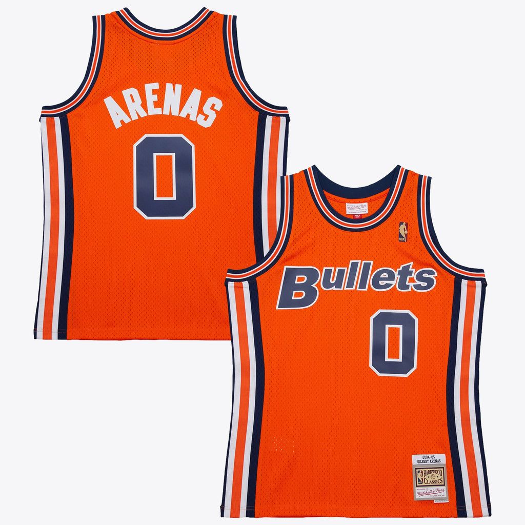 Washington Bullets Gilbert Arenas 2004 Alternate Authentic Jersey - Orange