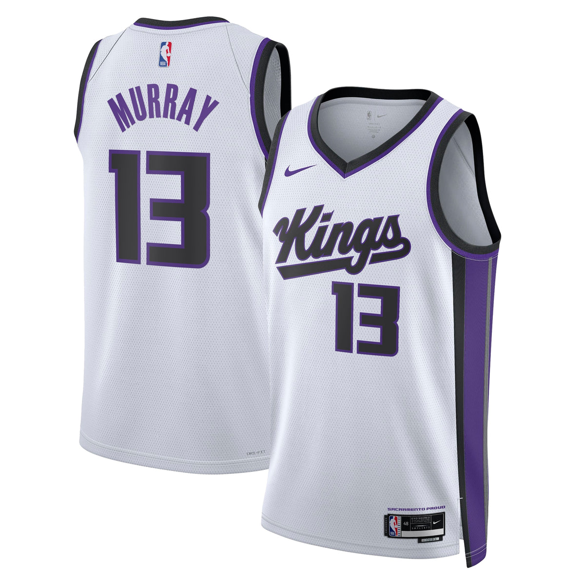 Sacramento Kings Association Edition Swingman Jersey - White - Keegan Murray - Unisex