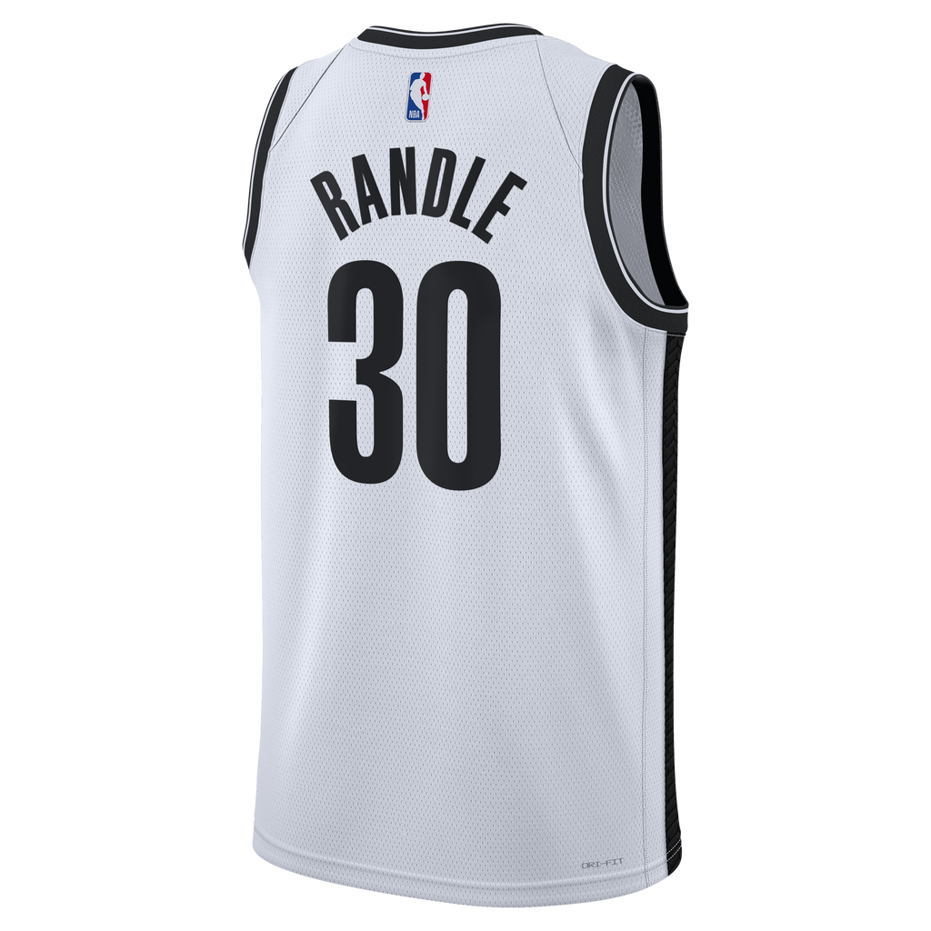Brooklyn Nets Association Edition Swingman Jersey - White - Julius Randle - Unisex