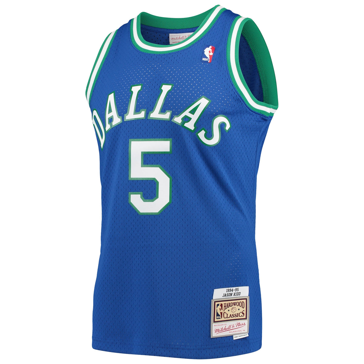 Men's Jason Kidd Blue Dallas Mavericks 1994-95 Hardwood Classics Swingman Player Jersey