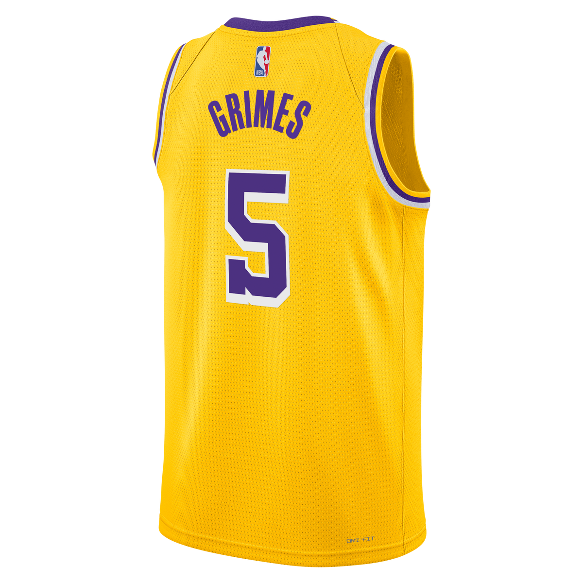Los Angeles Lakers Icon Edition Swingman Jersey - Gold - Quentin Grimes - Unisex