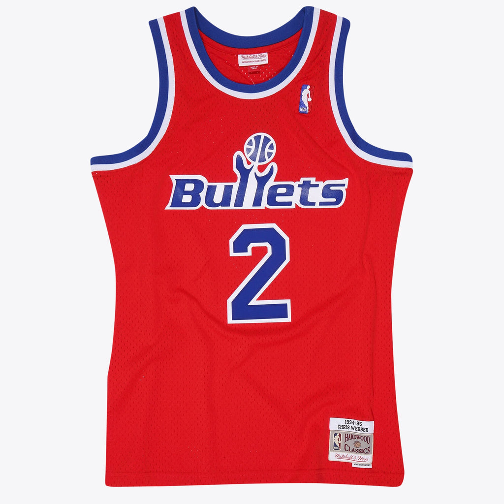 Washington Bullets Chris Webber 1994 Hardwood Classics Road Swingman Jersey - Scarlett - Mens