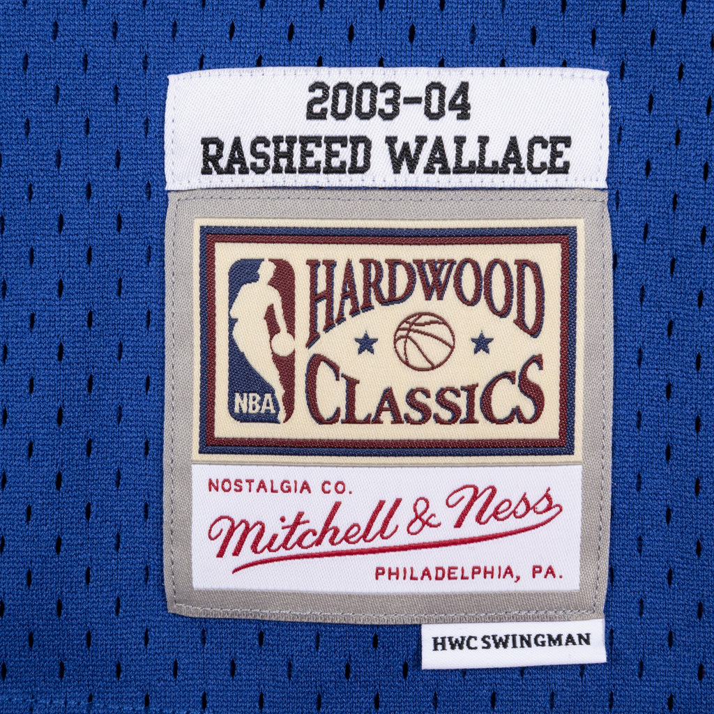 Detroit Pistons Rasheed Wallace 2003 Swingman Authentic Jersey - Royal Blue
