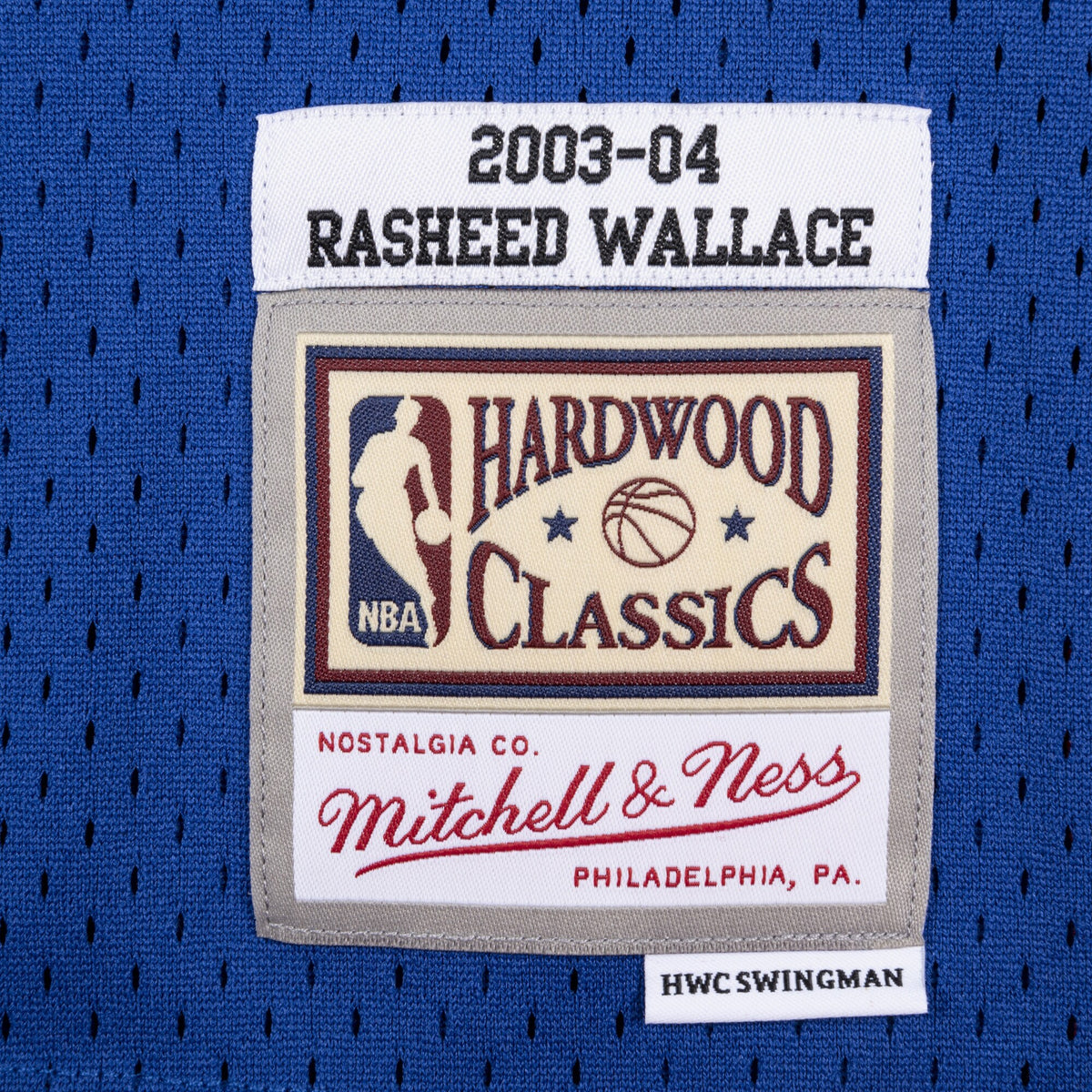 Detroit Pistons Rasheed Wallace 2003 Swingman Authentic Jersey - Royal Blue
