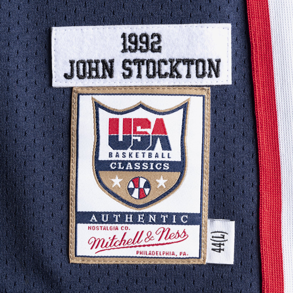 USA Basketball Authentic Jersey John Stockton 1992