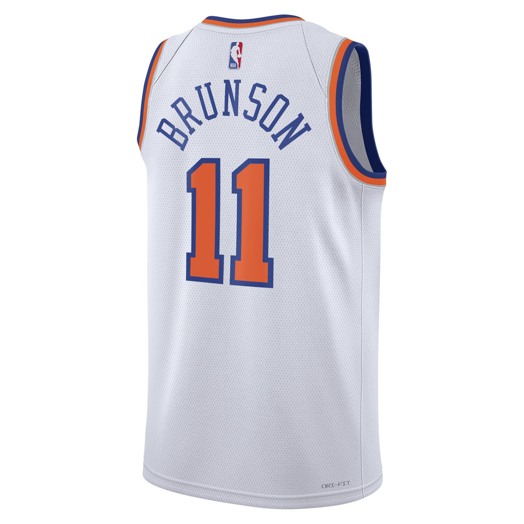 New York Knicks Association Edition Swingman Jersey - White - Jalen Brunson - Unisex