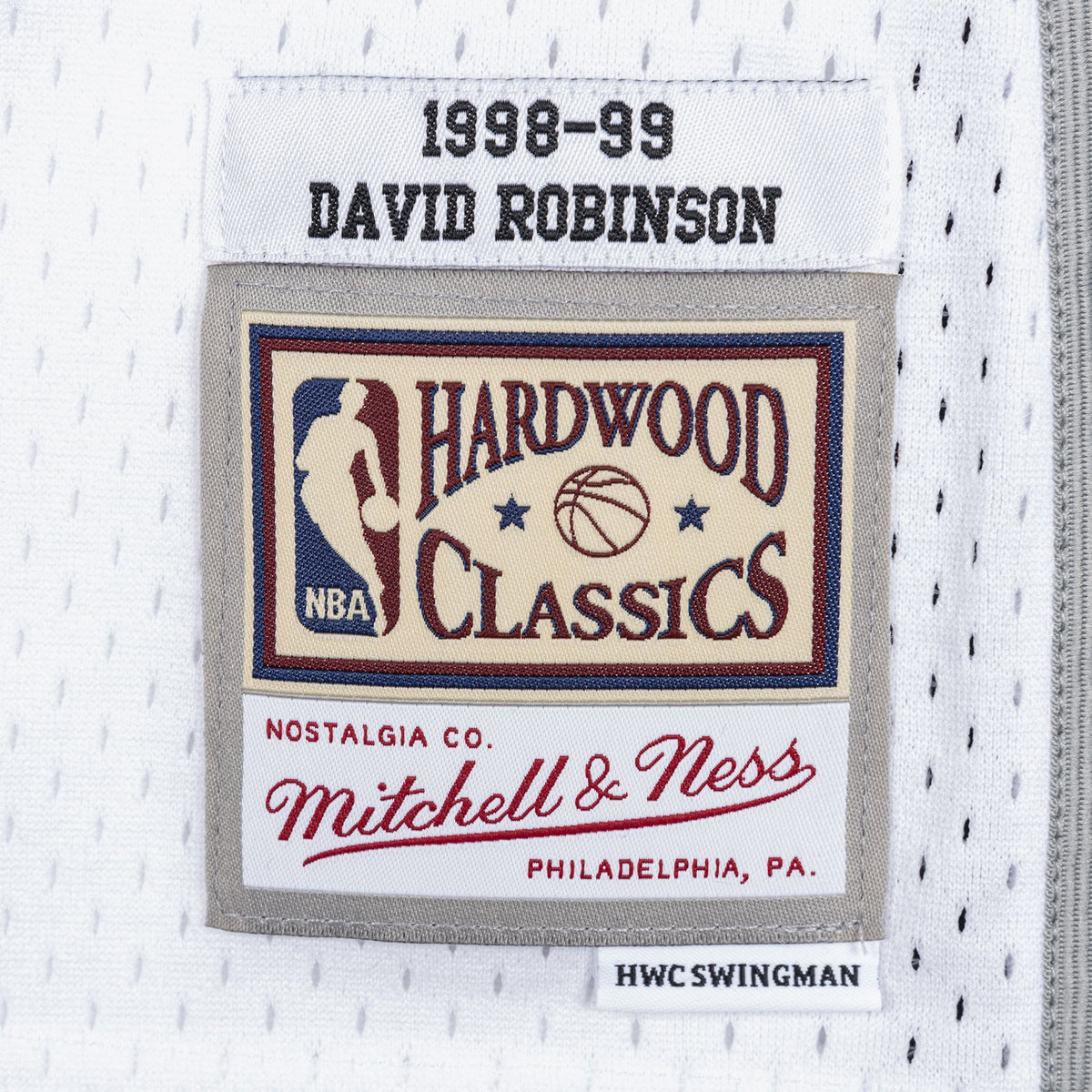 San Antonio Spurs David Robinson 1998 Swingman Authentic Jersey - White