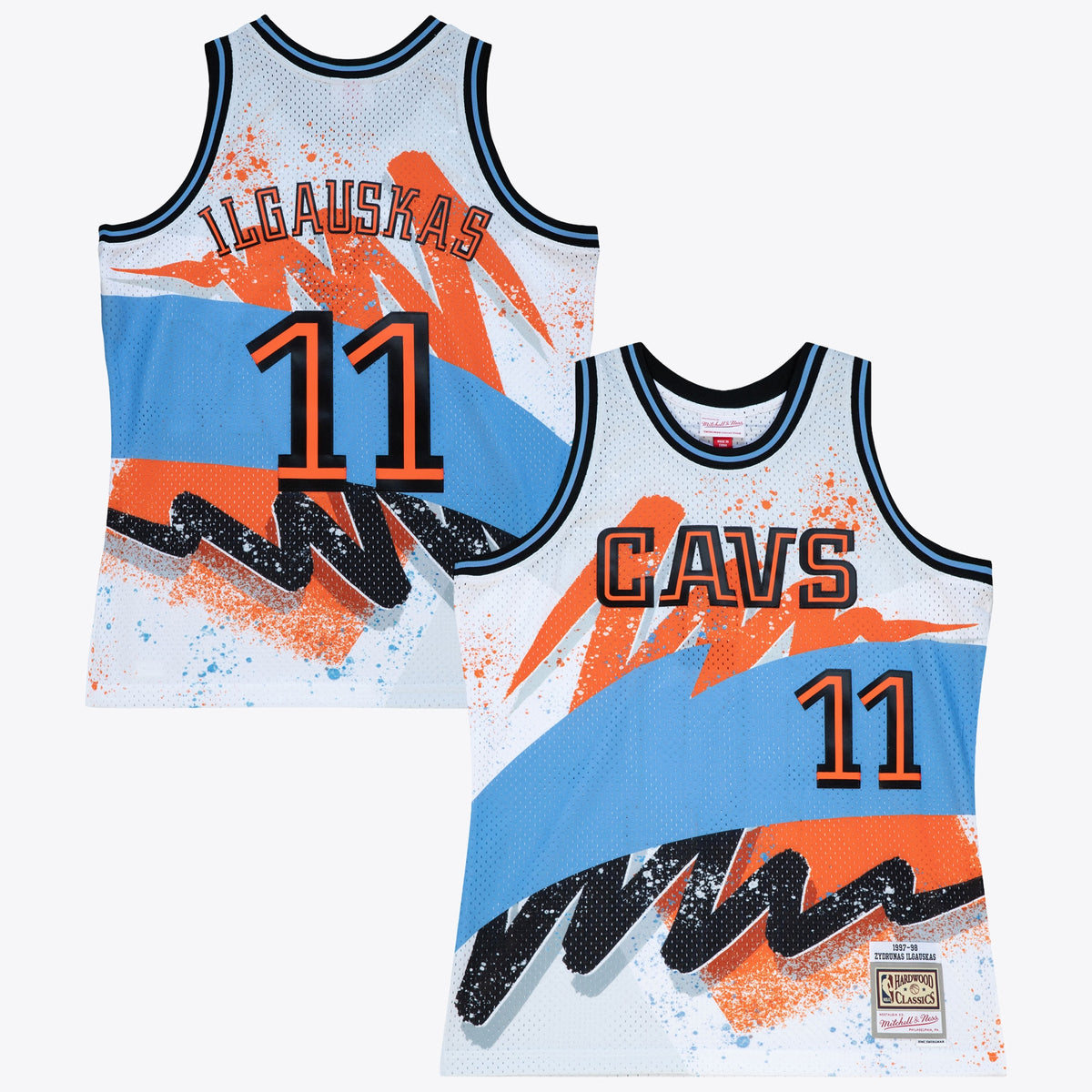 Cleveland Cavaliers Zydrunas Ilgauskas 1997 Hyper Hoops Swingman Jersey - White
