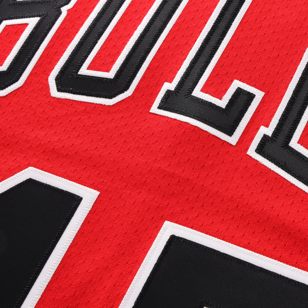 Chicago Bulls Michael Jordan 1994-95 Road 45 Authentic Jersey - Red - Mens