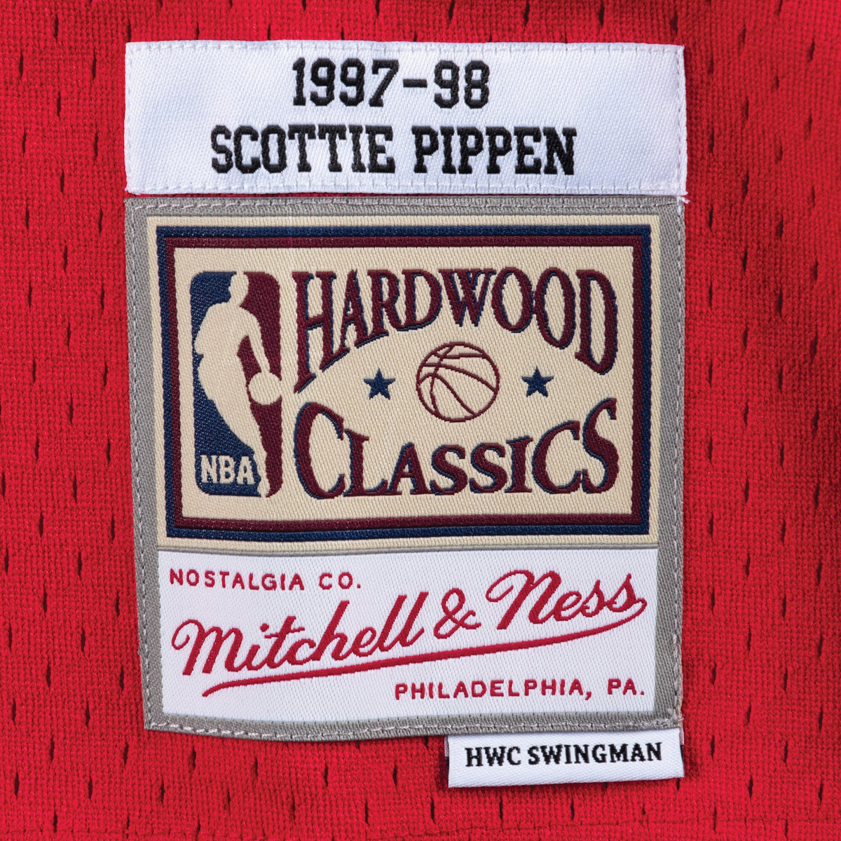 Chicago Bulls Swingman Jersey Road Scottie Pippen 97