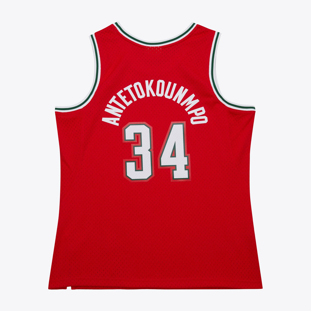 Milwaukee Bucks Giannis Antetokounmpo 2014 Dark Alternate Authentic Jersey - Red