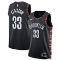 Brooklyn Nets 2025/26 City Edition Swingman Jersey - Black - Nic Claxton - Unisex