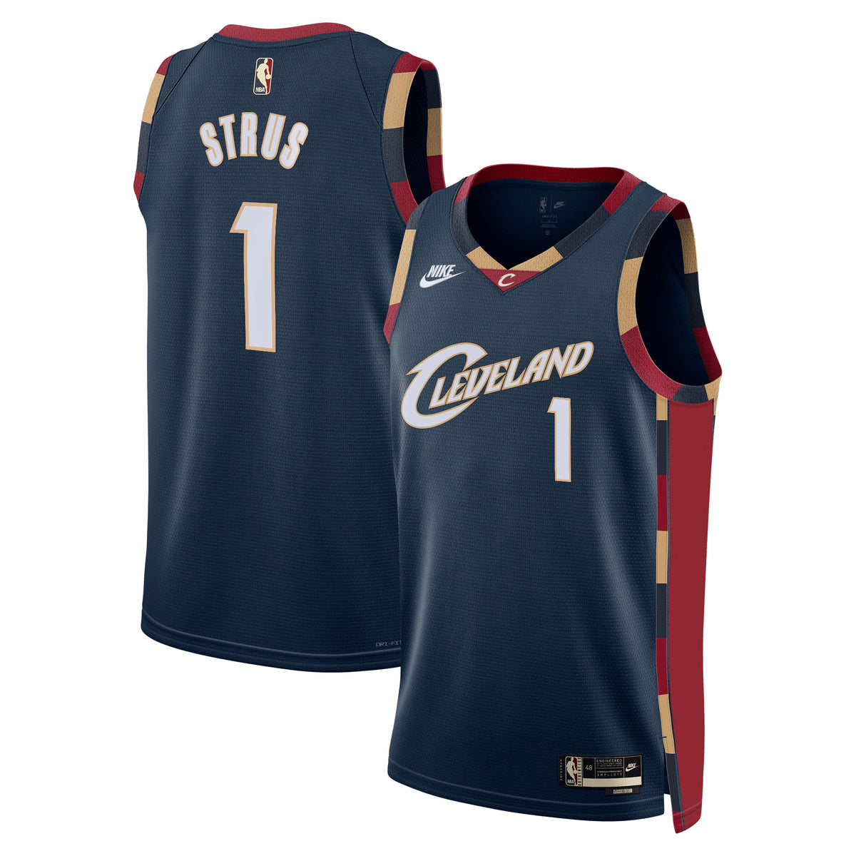 Cleveland Cavaliers Classic Edition Jersey - Navy - Max Strus - Unisex