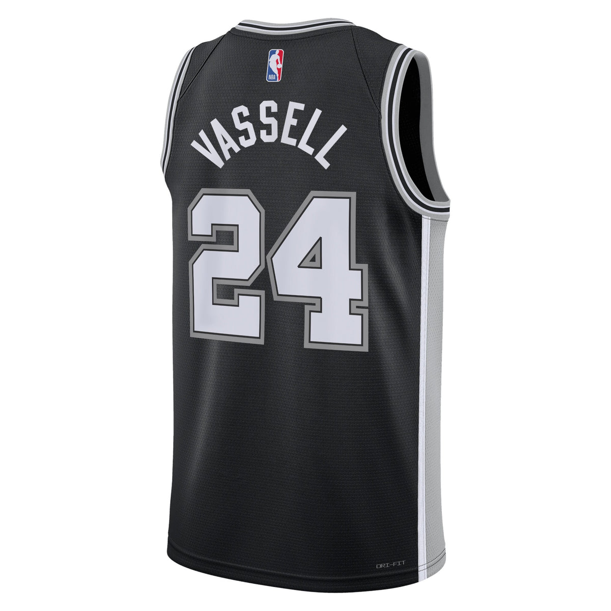San Antonio Spurs Icon Edition Swingman Jersey - Black - Devin Vassell - Unisex