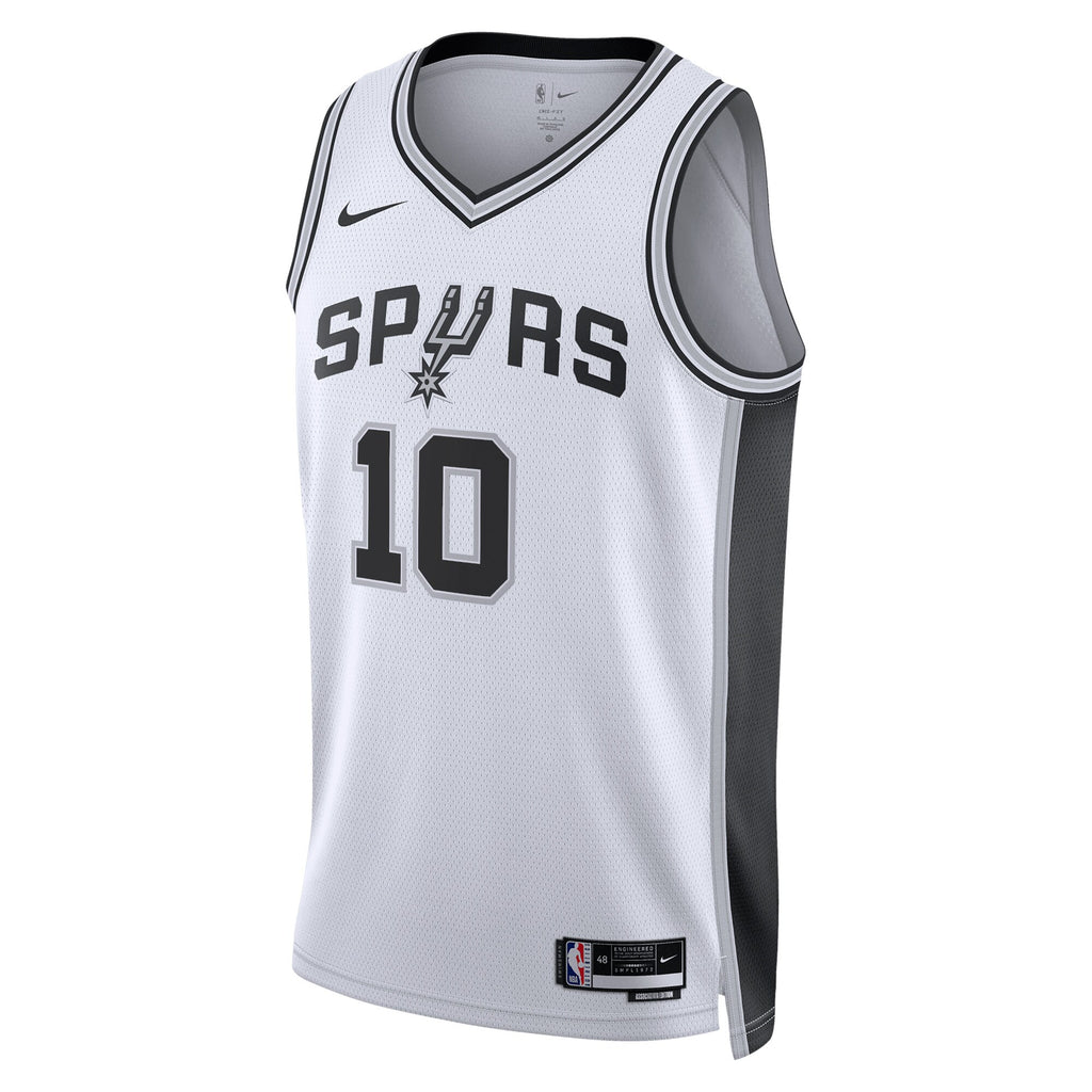 San Antonio Spurs Association Edition Swingman Jersey - White - Jeremy Sochan - Unisex