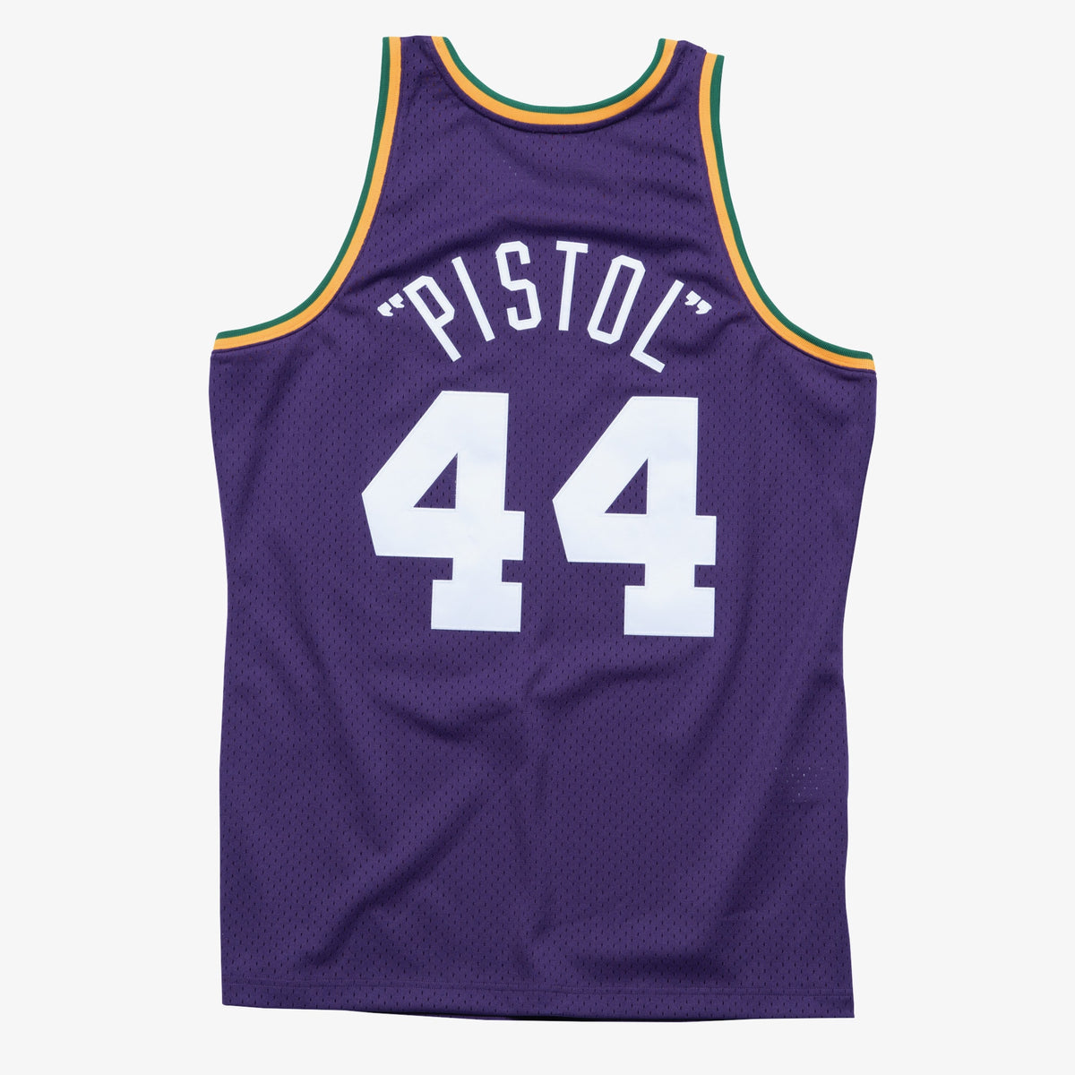 New Orleans Jazz Pete Maravich 1974 Swingman Road Authentic Jersey - Purple