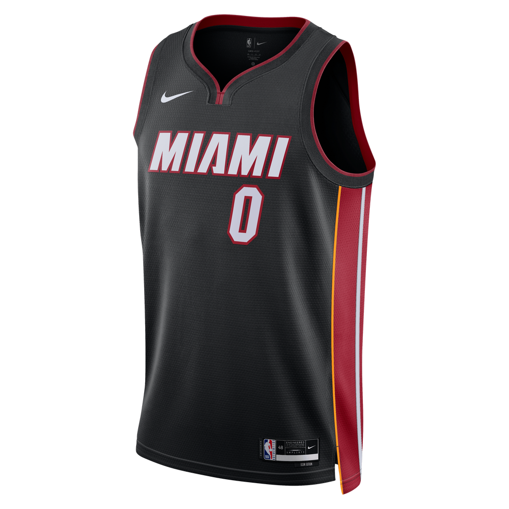Miami Heat Icon Edition Swingman Jersey - Black - Simone Fontecchio - Unisex