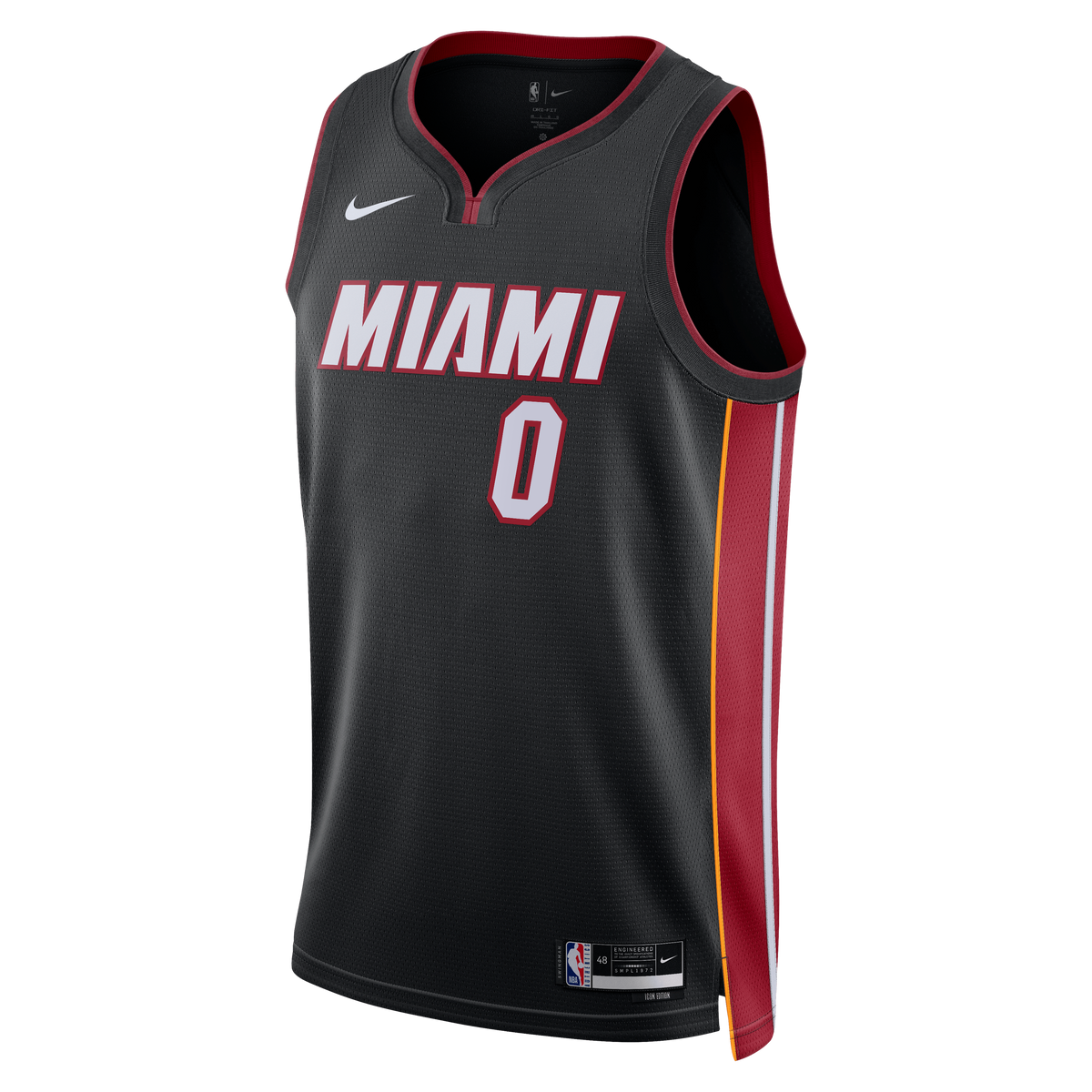 Miami Heat Icon Edition Swingman Jersey - Black - Simone Fontecchio - Unisex