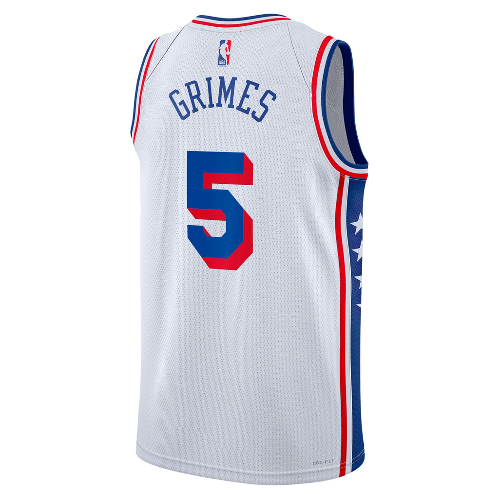 Philadelphia 76ers Association Edition Swingman Jersey - White - Quentin Grimes - Unisex