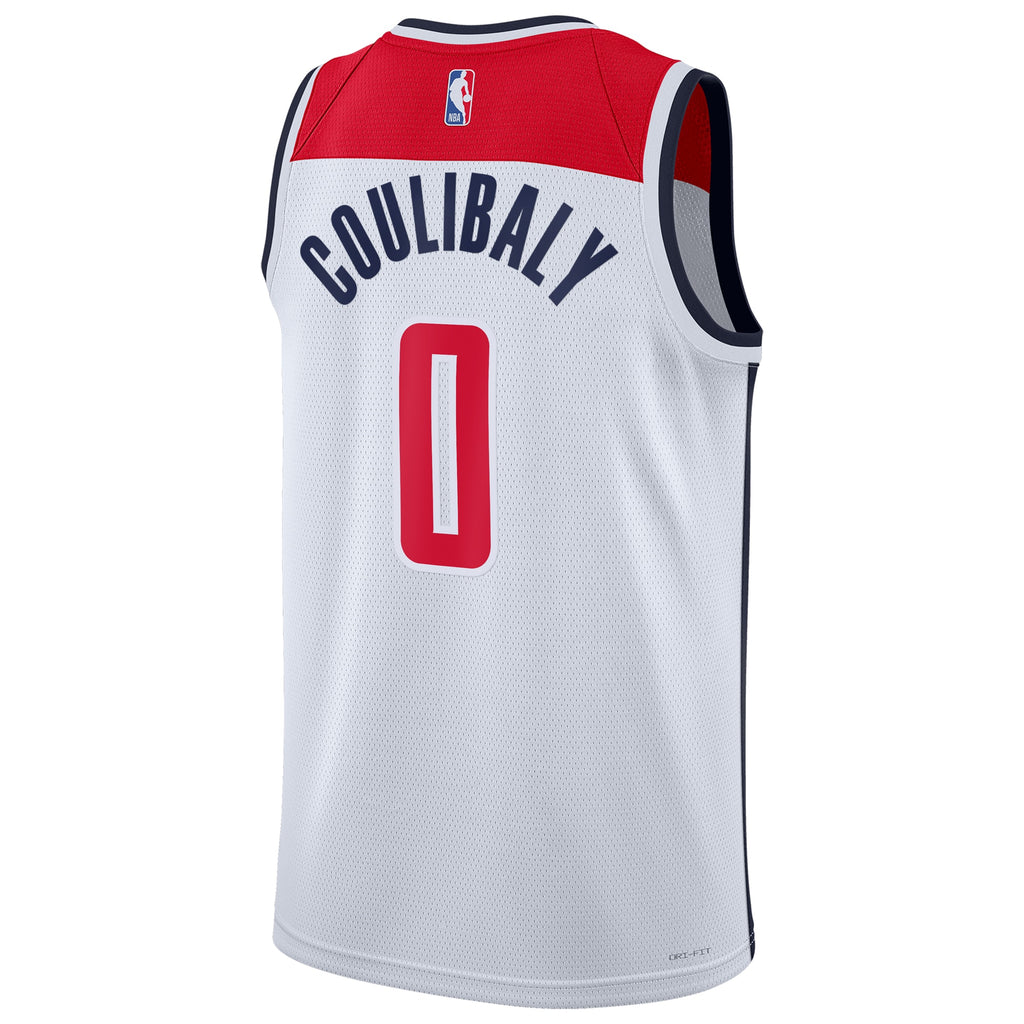 Washington Wizards Association Edition Swingman Jersey - White - Bilal Coulibaly - Unisex