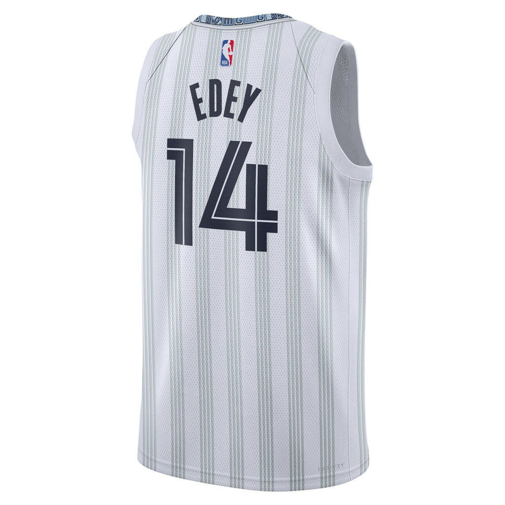 Memphis Grizzlies 2025/26 City Edition Swingman Jersey - Gray - Zach Edey - Unisex