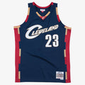 Men's LeBron James Navy Cleveland Cavaliers 2008-09 Hardwood Classics Swingman Jersey