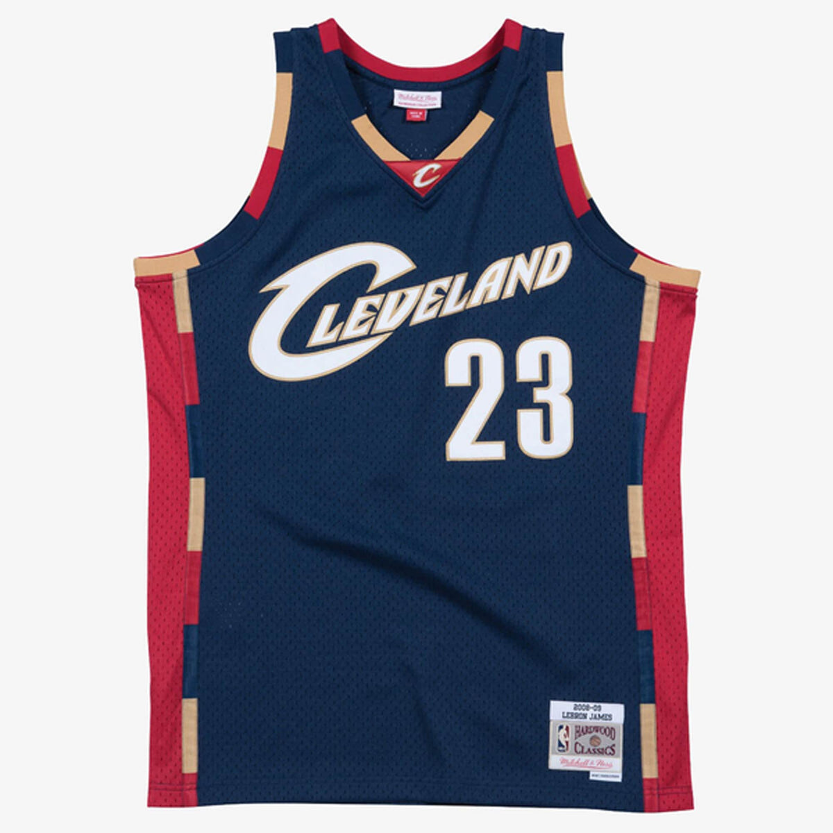 Men's LeBron James Navy Cleveland Cavaliers 2008-09 Hardwood Classics Swingman Jersey