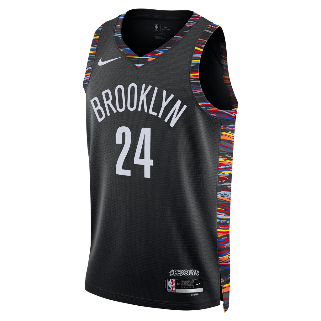 Brooklyn Nets 2025/26 City Edition Swingman Jersey - Black - Cam Thomas - Unisex